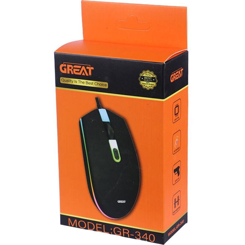 موس سیم دار گیمینگ Great GR_340